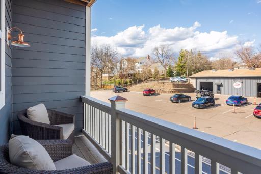 Just off the Kitchen and Sun Room is a private Deck that overlooks the Lake Minnetonka LRT trail. A gas line has been plumbed to the deck making this a convenient place to set up your grill.