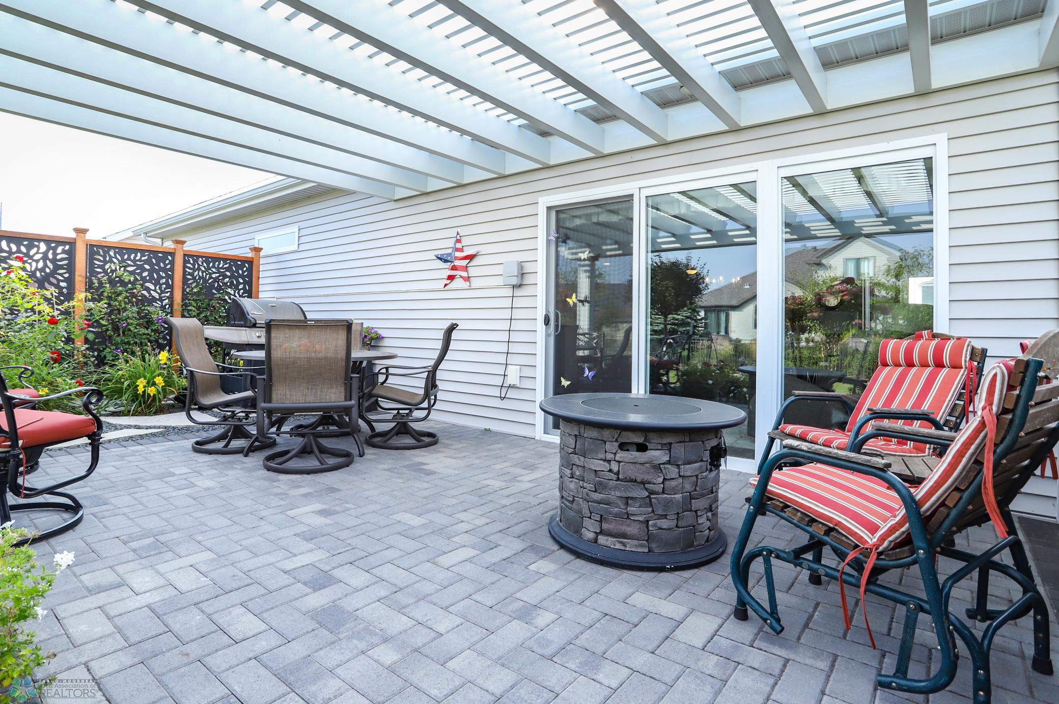 Patio in summer