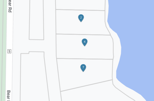 Map of three (3) total lots for this sale.