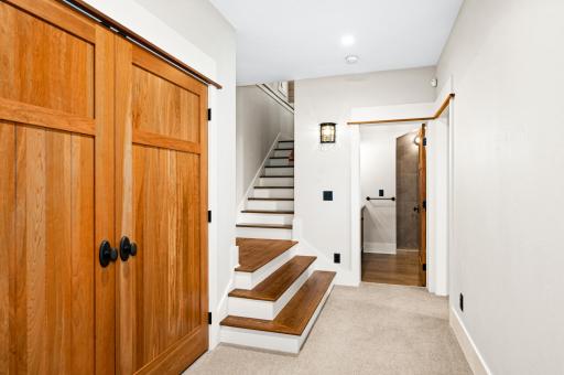 Lower Level: Access stairs from Mudroom...and includes a large Recreation Room, 3/4 Bath, Bedroom and Large Mechanical/Storage Room