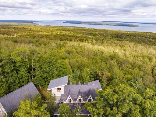 Property site sits 500 feet above Lake Superior with SPECTACULAR panoramic views of 6 of the Apostle Islands and the Porcupine Mountains of Michigan!