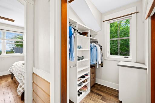 ...windows in each Closet lets in natural light