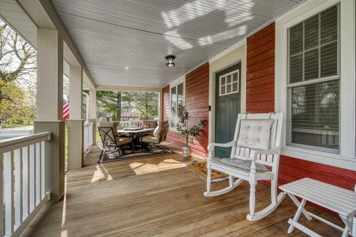 Enjoy the charm of an old porch WITH modern maintenance-free decking.