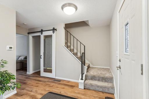 Stairs leading to 3 Bedrooms on one level