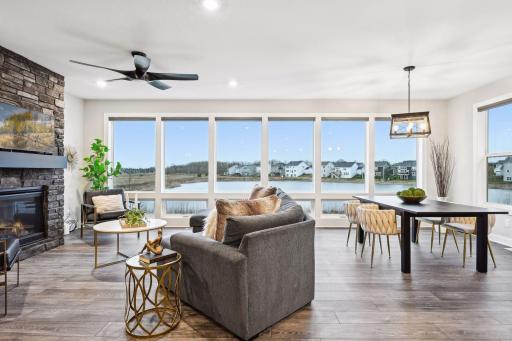 Livingroom featuring floor to ceiling windows