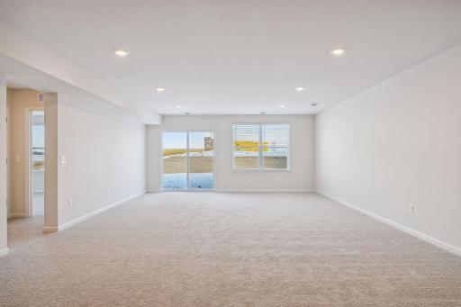 Large basement with lots of windows! A walkout!