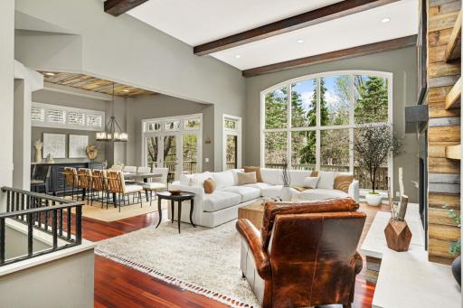 Watch the seasons change through the wall of windows in the living and dining rooms!