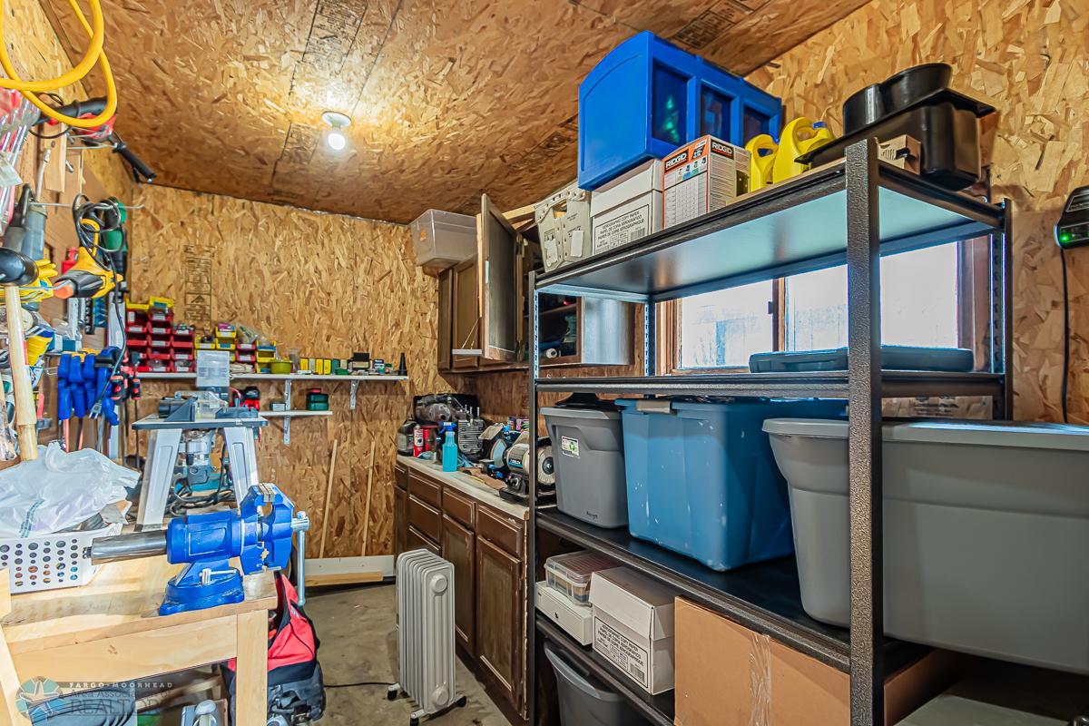 Shop in back of garage