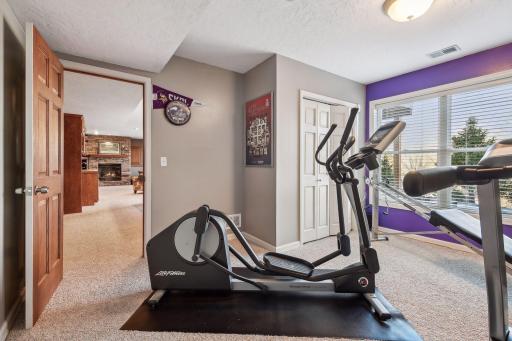 4 bedroom works great for workout room, office or additional bedroom.