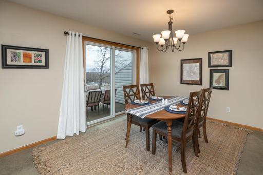 Dining Room with patio door view