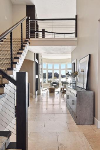 You are greeted by captivating lake views the moment you step through the entrance.