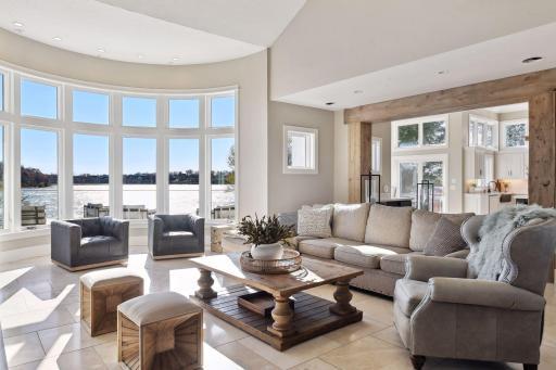 Experience the grandeur of soaring ceilings that elevate the living space while maintaining a cozy and comfortable atmosphere.