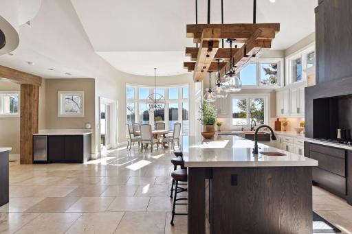 The gorgeous light-filled kitchen is sure to be the hub of the home.