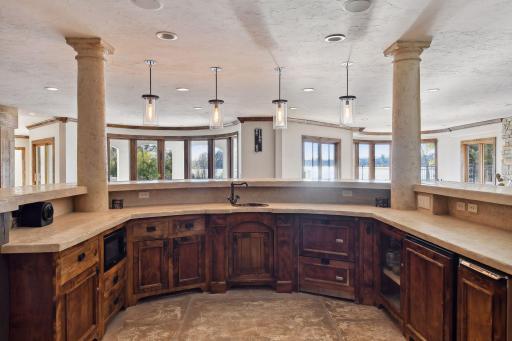 Step behind the bar and play bartender while enjoying lake views.