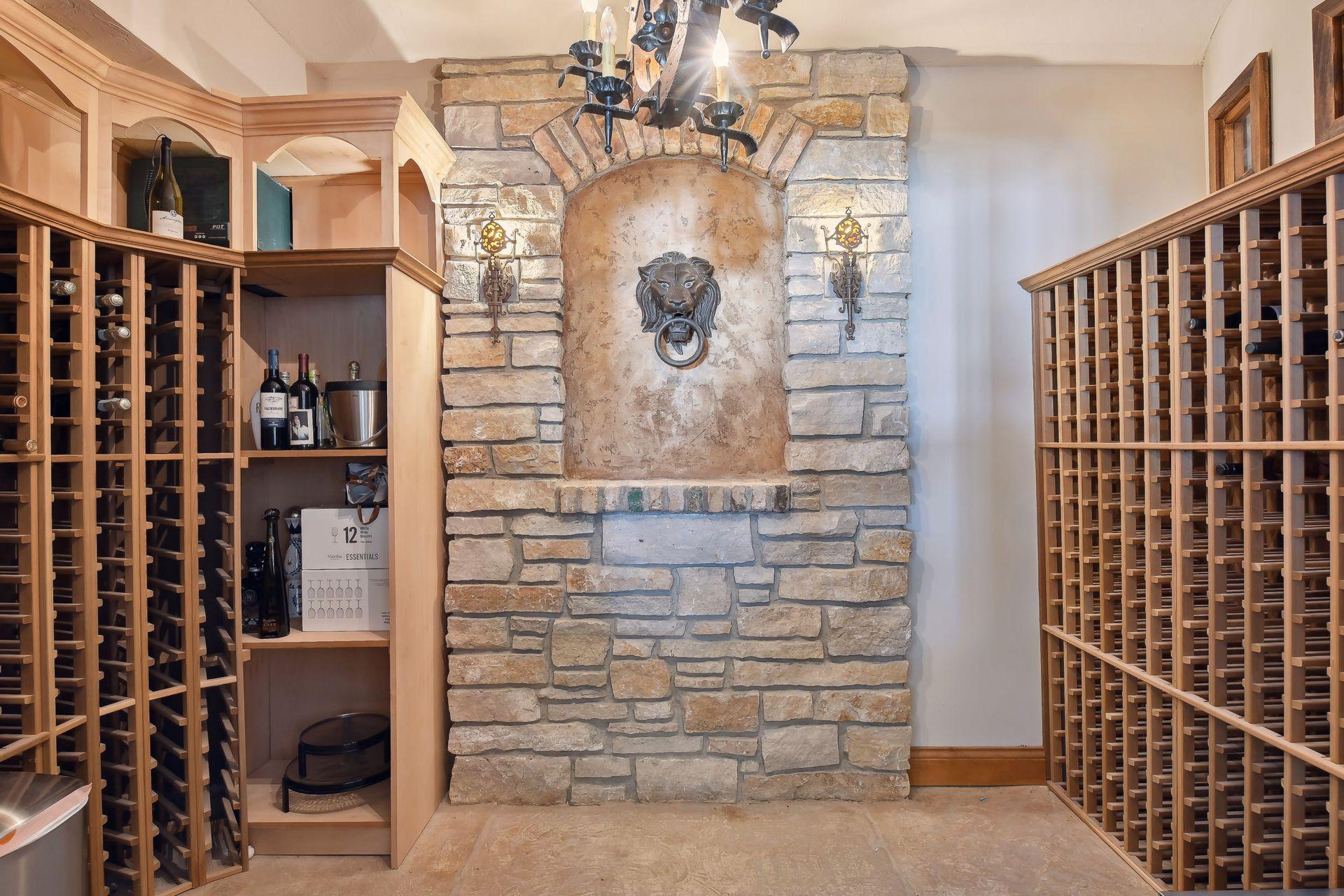 Sip and savor in style as you select your favorite vintage from the impressive wine cellar.