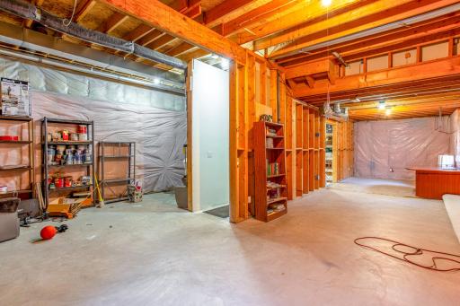 Unfinished basement with plenty of opportunities to make your own or add equity.