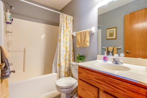 Full upper-level bathroom conveniently located near all bedrooms.