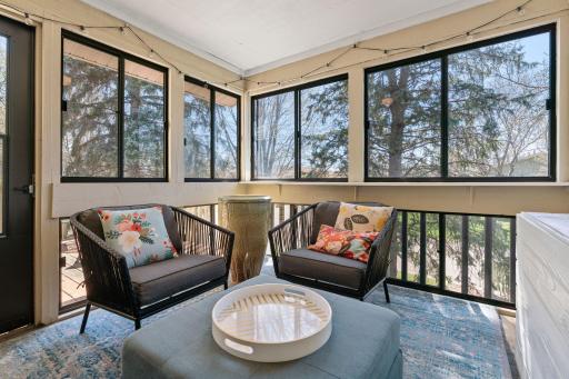 Relax after a long day on your private, screened in porch.