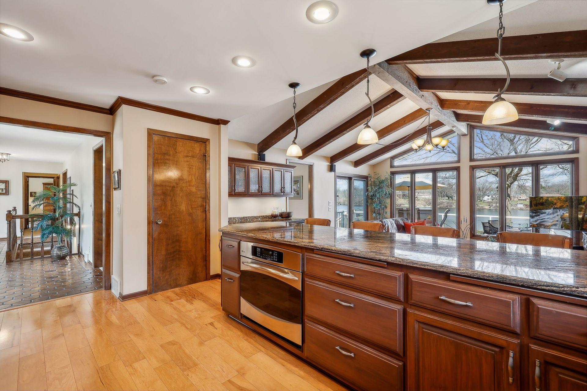 Multiple pantries and so much storage space in this home