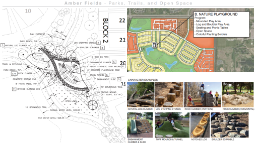 A nature playground is also planned for Amber Fields.