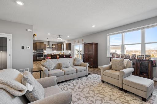 Lots of space in this living room for those who like to entertain