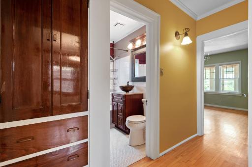 You will appreciate the character of the original built-ins - Bathroom has been updated since photo was taken