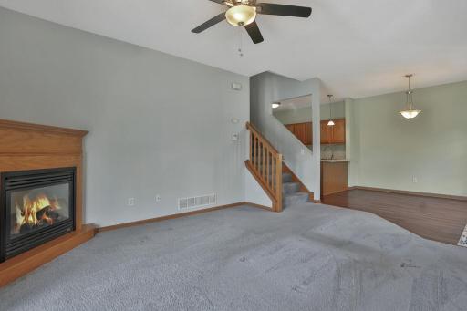 Plenty of space to add an entertainment center and furniture.