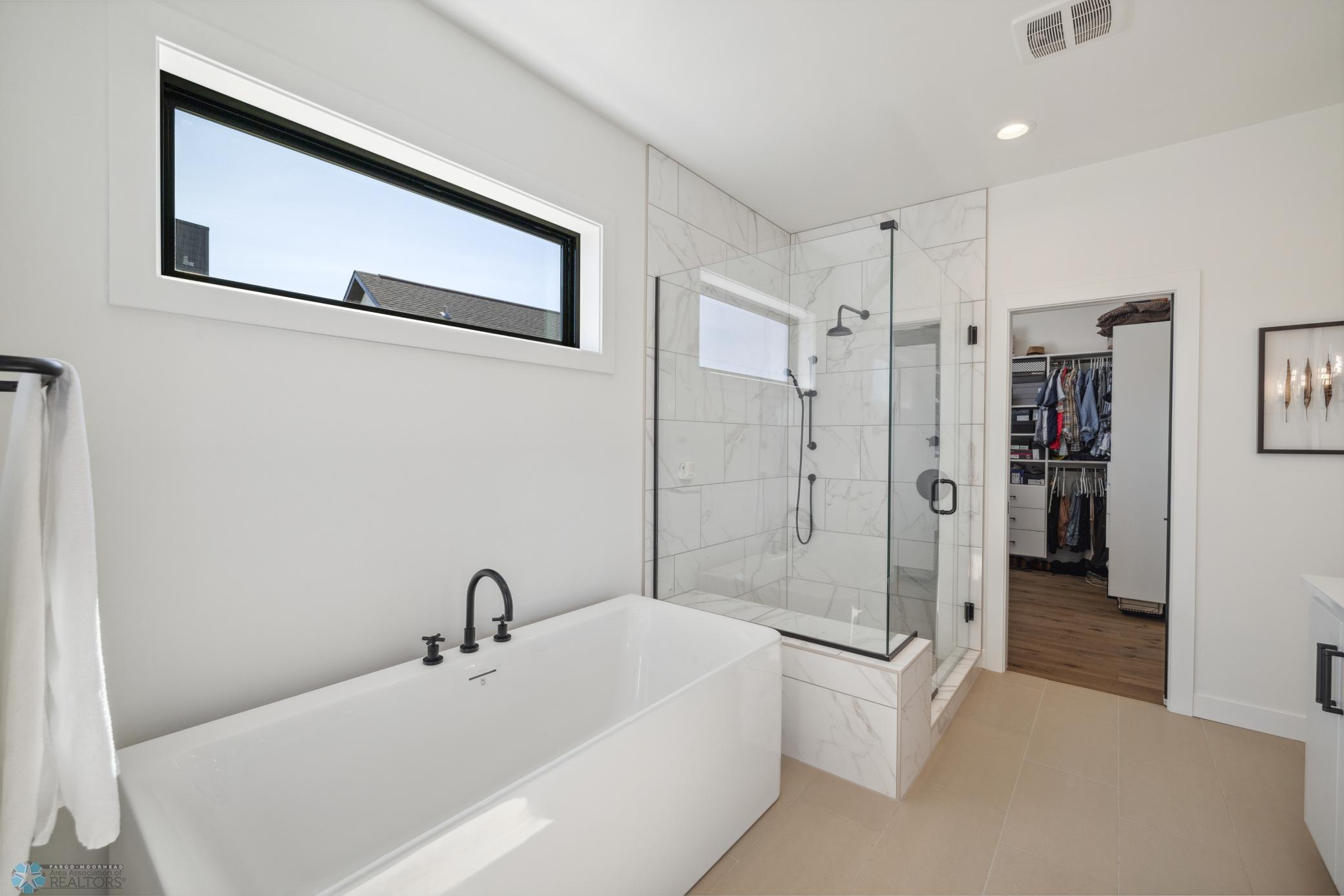 Private Primary Bathroom Soaking Tub
