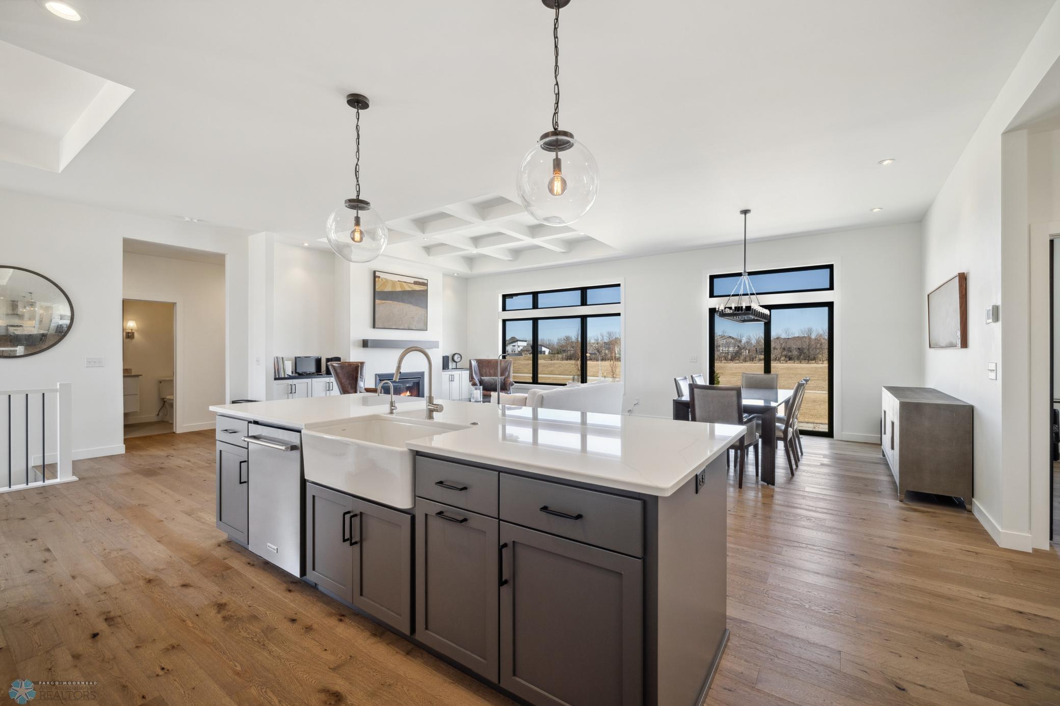 Kitchen Overlooking Private Backyard
