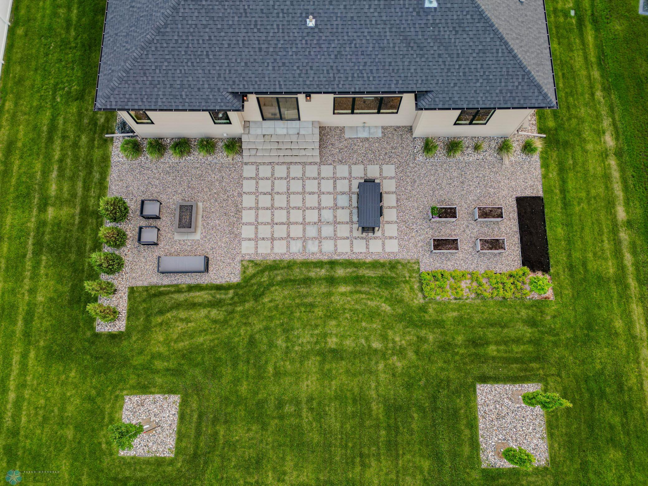 Back Patio Beautiful Landscaping