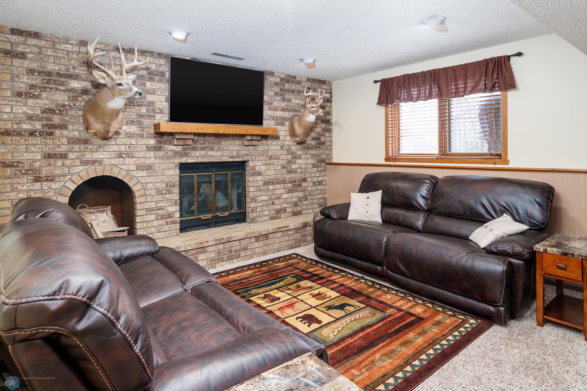 Brick Fireplace