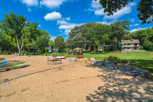 This home has 50 feet of sandy shoreline on a nice quiet bay.