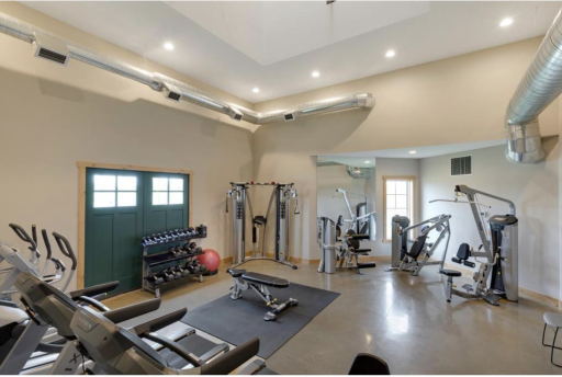 Gyms for residence are located in the Granary and the newly renovated barn