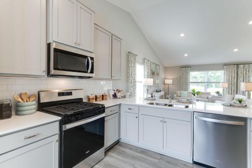 One of the first things you'll notice is our attention to detail throughout the layout, especially here in the kitchen! Photo is of model. Colors and options may vary. Ask Sales Agent for details.