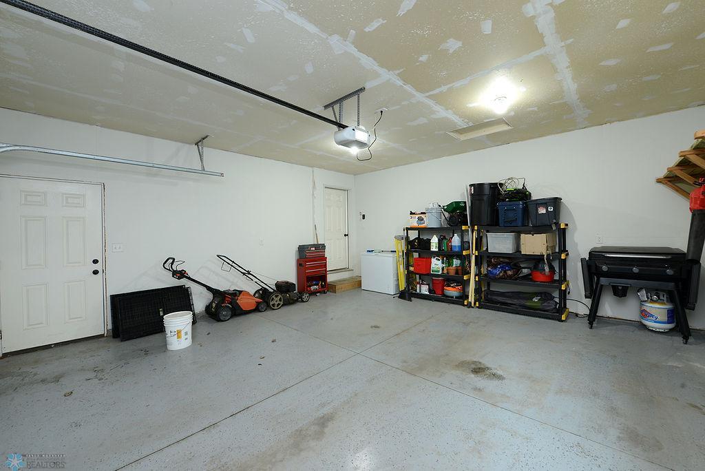 Finished Garage With Epoxy Floor