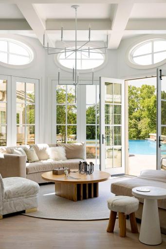 French doors will be found from every room on the main level making the indoor - outdoor lifestyle experience fluid.