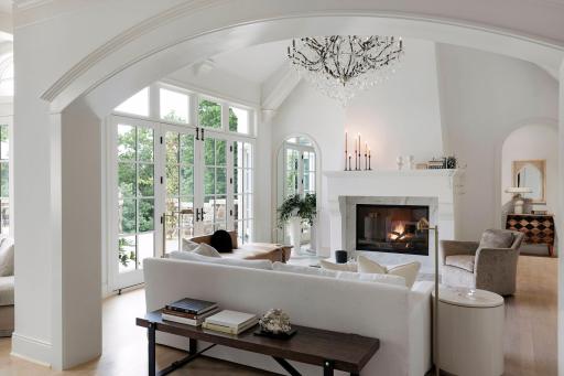 light-filled vaulted private living space with an incredibly luxurious and comfortable feel.