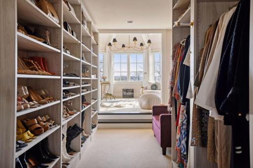 Massive walk-in closet for all your must haves.