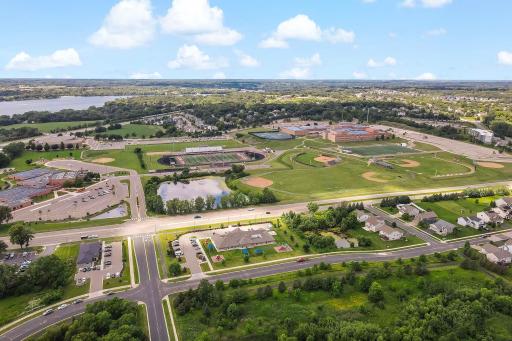 Panoramic views of Lakeville North High School complex