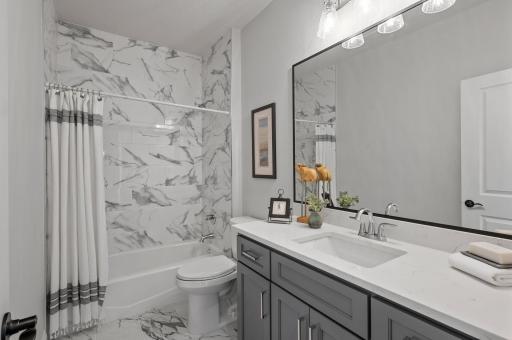 Custom Tiled 2nd Full Bathroom Main Floor