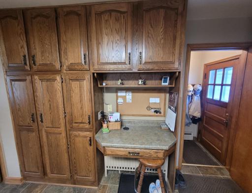 Plenty of storage with these beautiful cabinets!