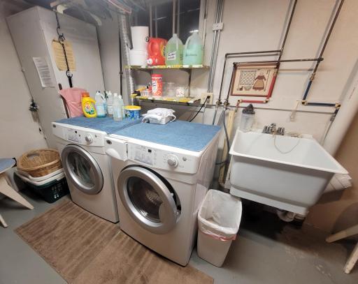 Basement laundry-washer and dryer included