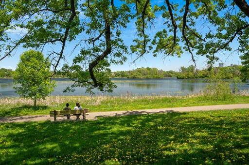 Walk a few blocks to Cedar lake and take in the nature around you