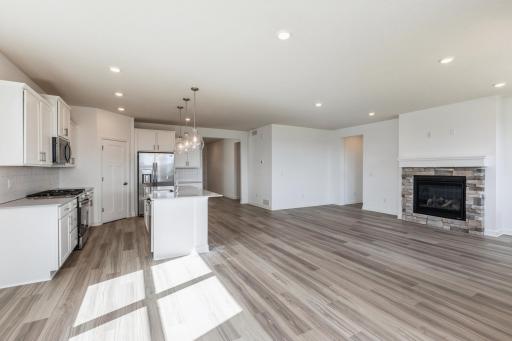 (Photo of actual home) Welcome to 20190 Gambrel Path! This single-level home features a generous open-concept design where the kitchen, dining room and Great Room share a space!
