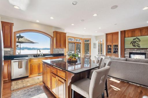 Large, stunning south-facing window brings so much warmth to the heart of the home!