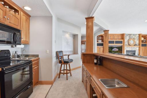 Convenient second kitchen for lakeside family fun!