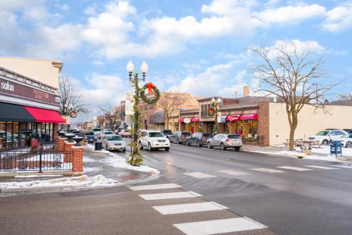 Downtown Excelsior has tons of shops and restaurants
