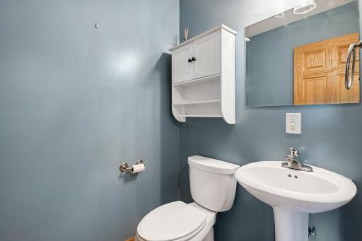 The main floor powder room.