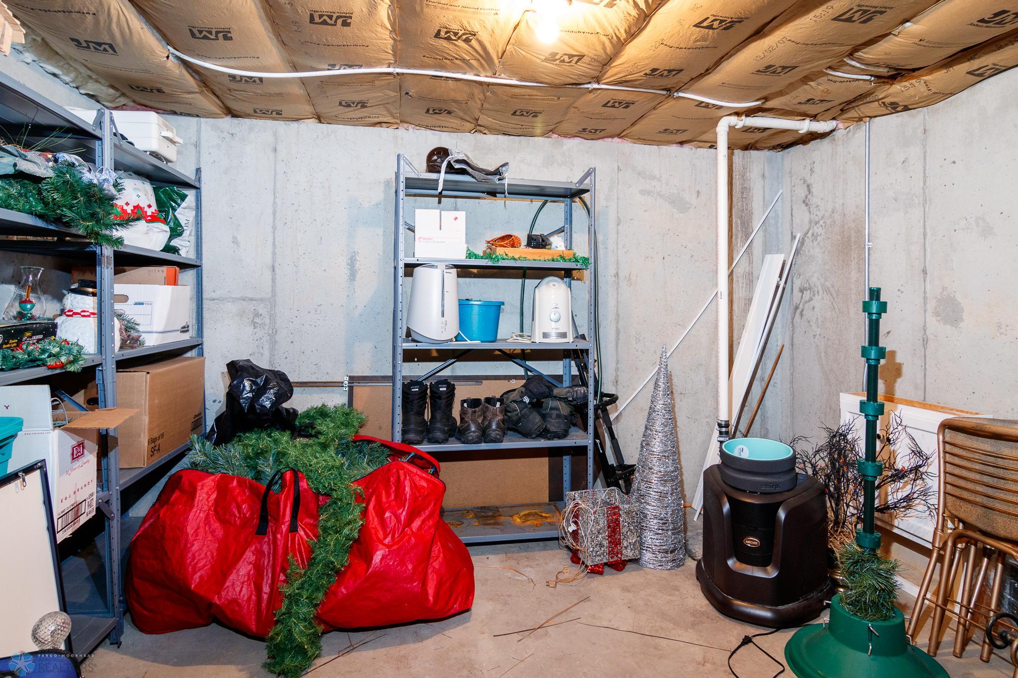 Basement Storage Room Under Kitchen Addition
