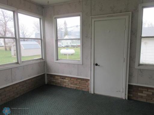 Enclosed Porch off back of attached garage